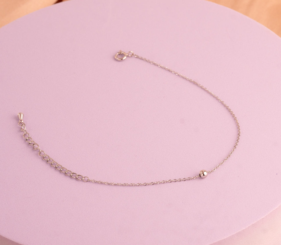 Pulsera Balín Mini Plateada  Ref: I391