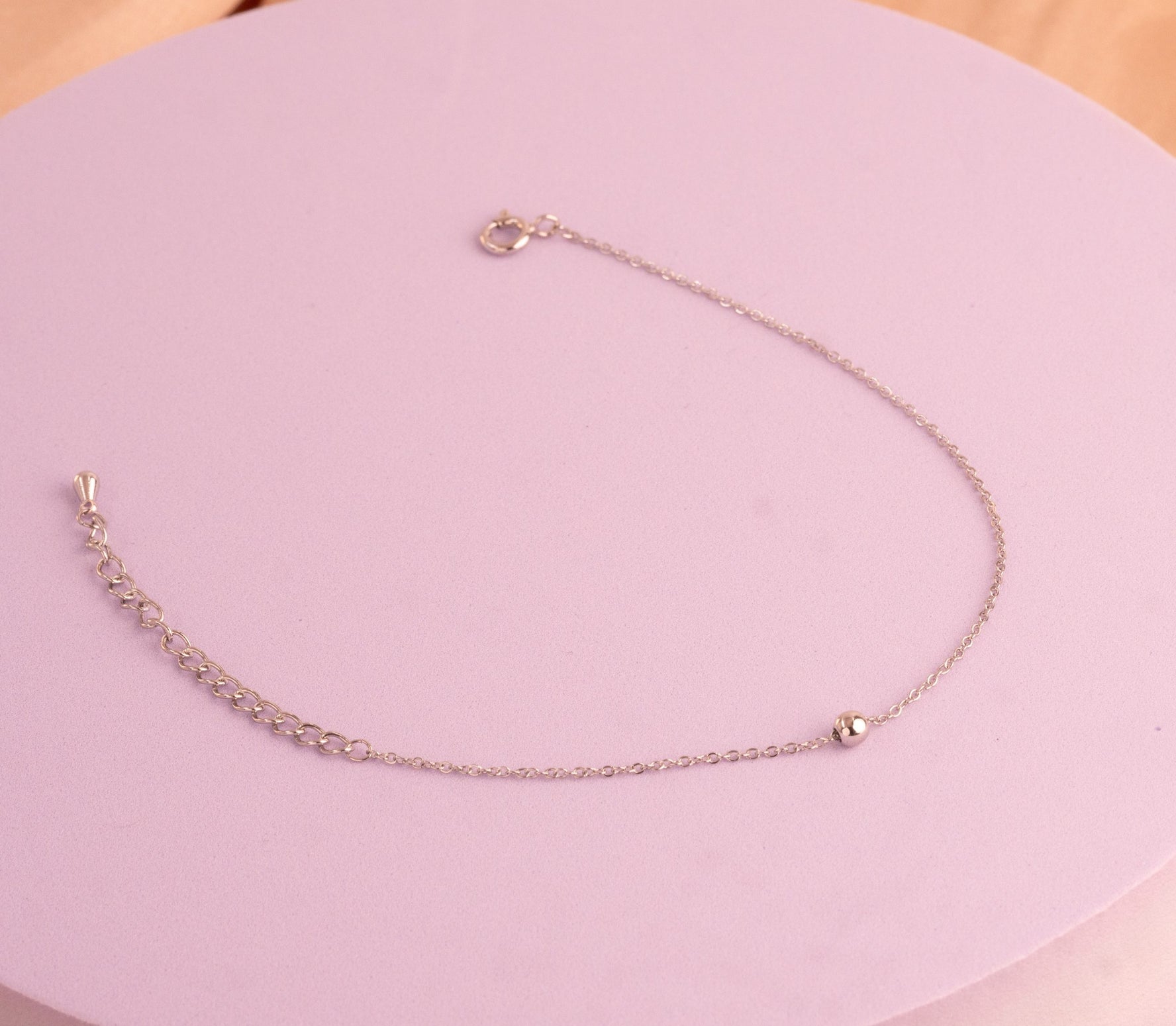 Pulsera Balín Mini Plateada  Ref: I391