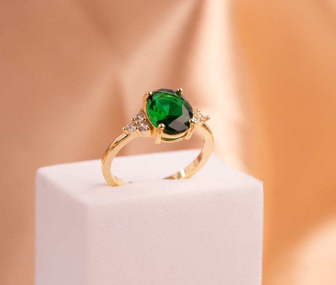 Anillo Piedra Esmeralda Ref: A1481