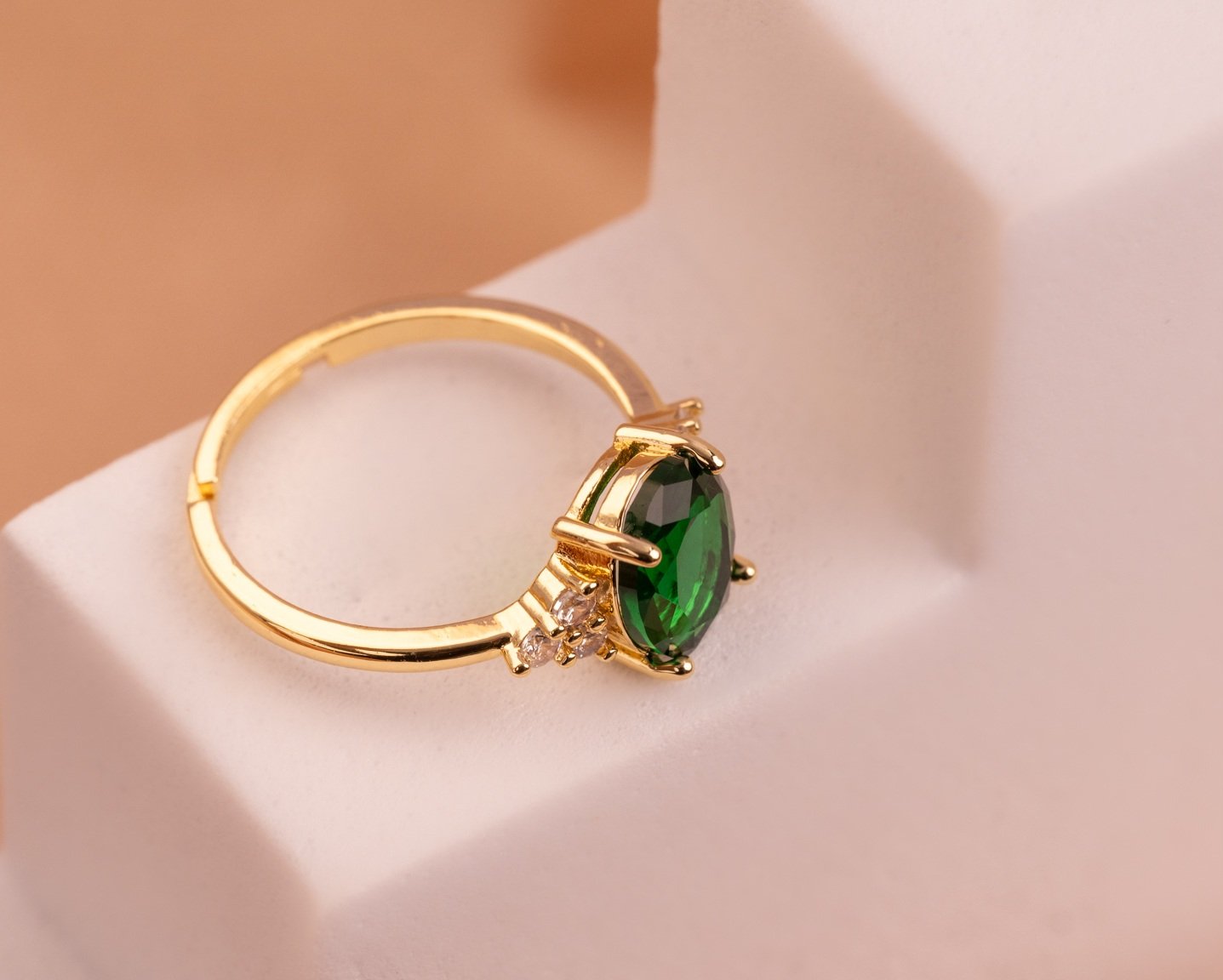 Anillo Piedra Esmeralda Ref: A1481