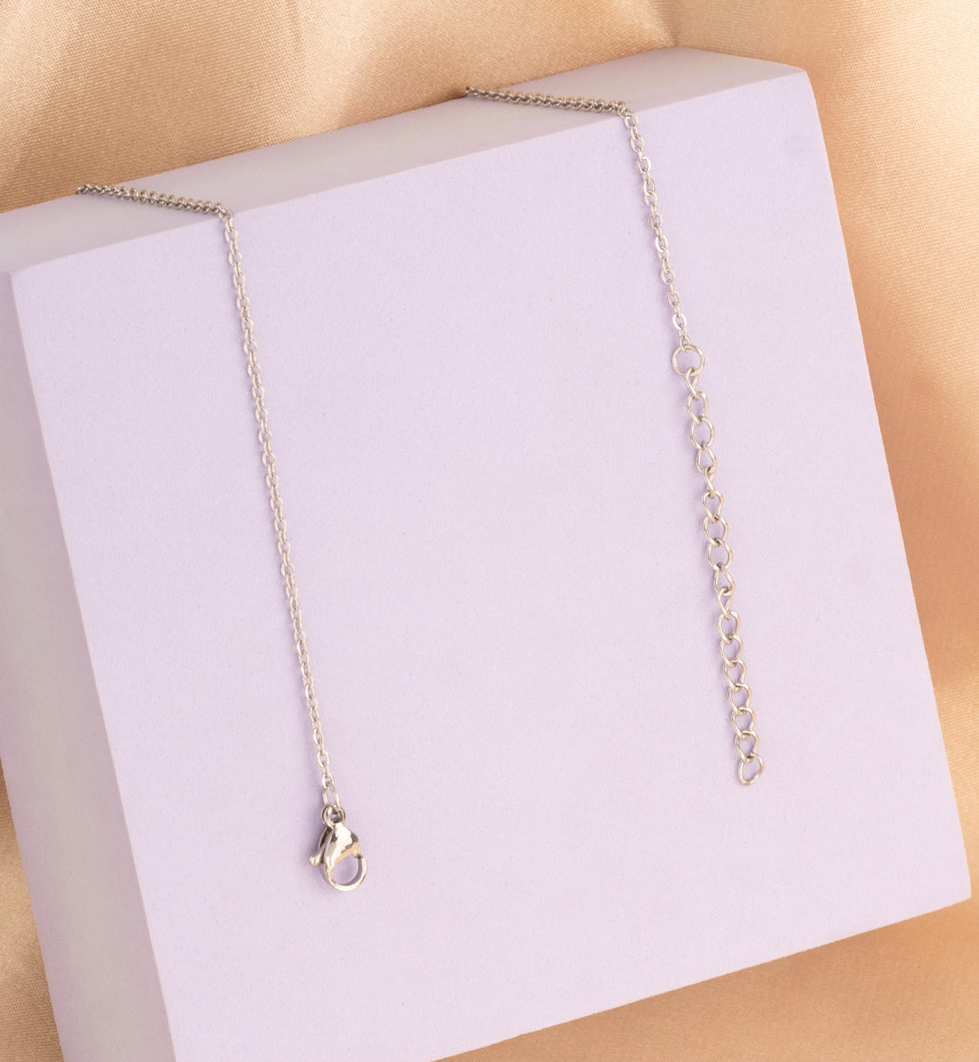 Cadenita Espigas Infinito Plateada Ref: C144