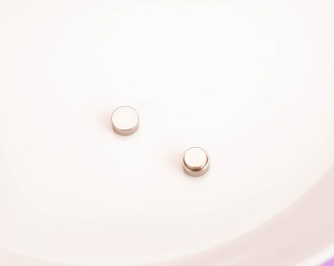 Topo Círculo Imán Plateado Ref: F366