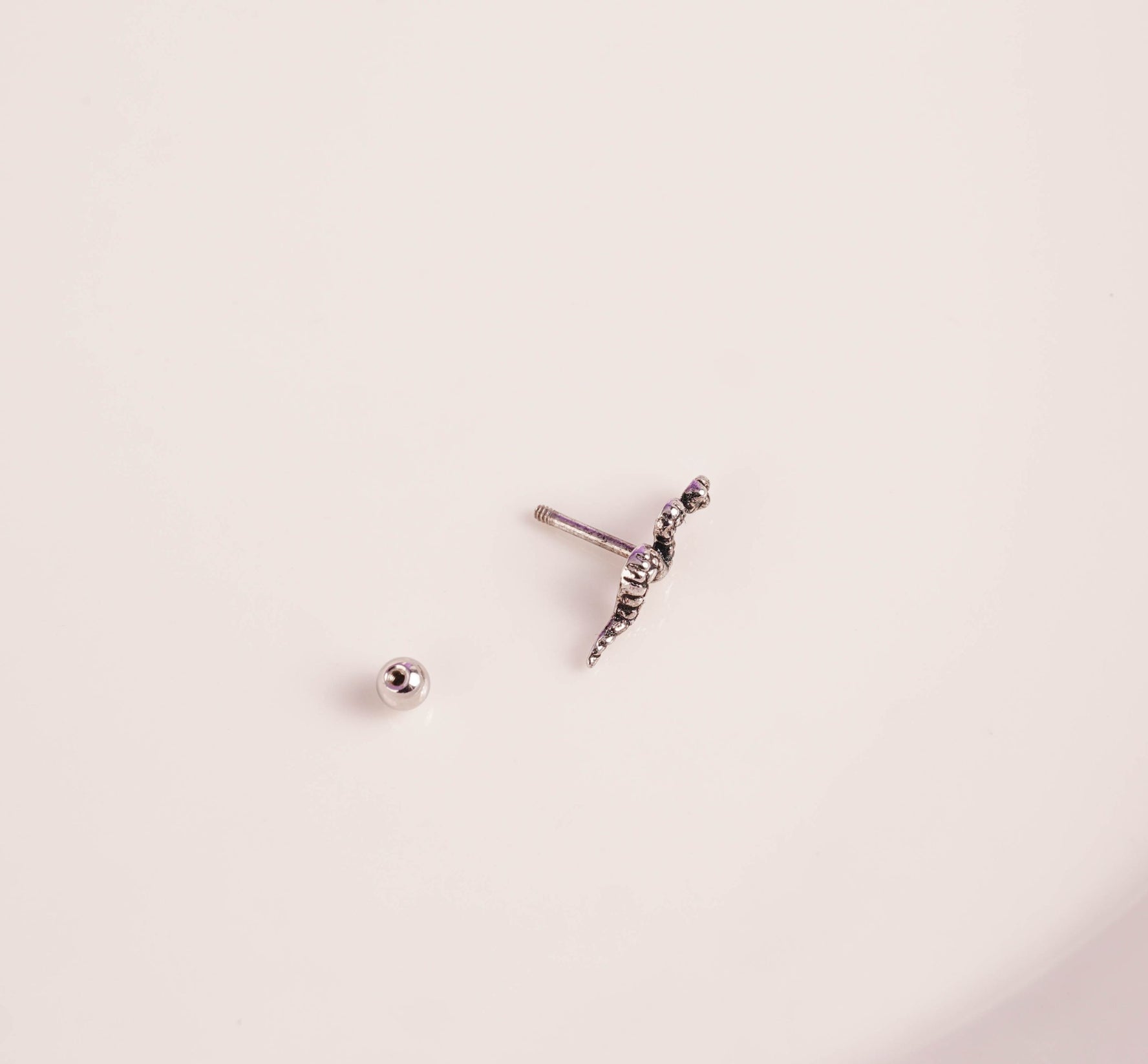 Piercing Serpiente Plateada  Ref: H148