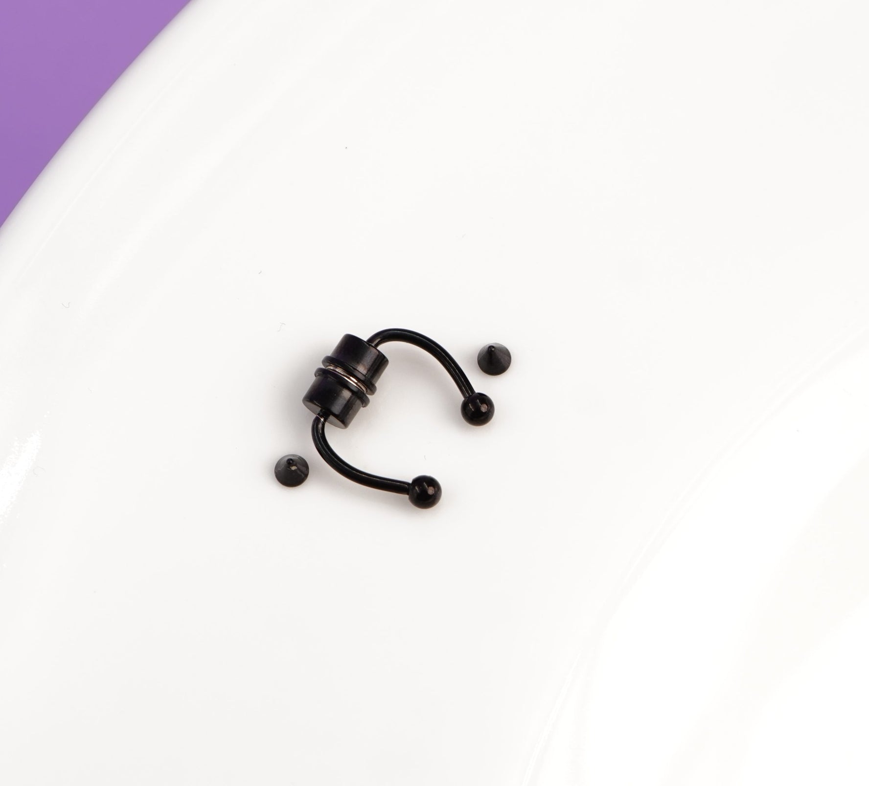 Septum Magnético Falso Noa Negro Ref: H547