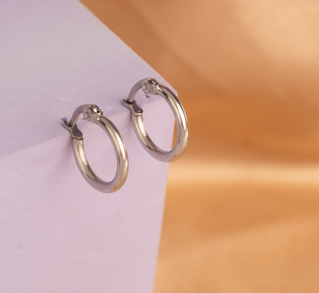 Candongas 15 mm Plateadas Ref: B2023