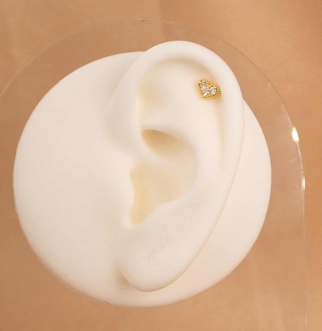 Piercing Corazón Dorado Ref: H429