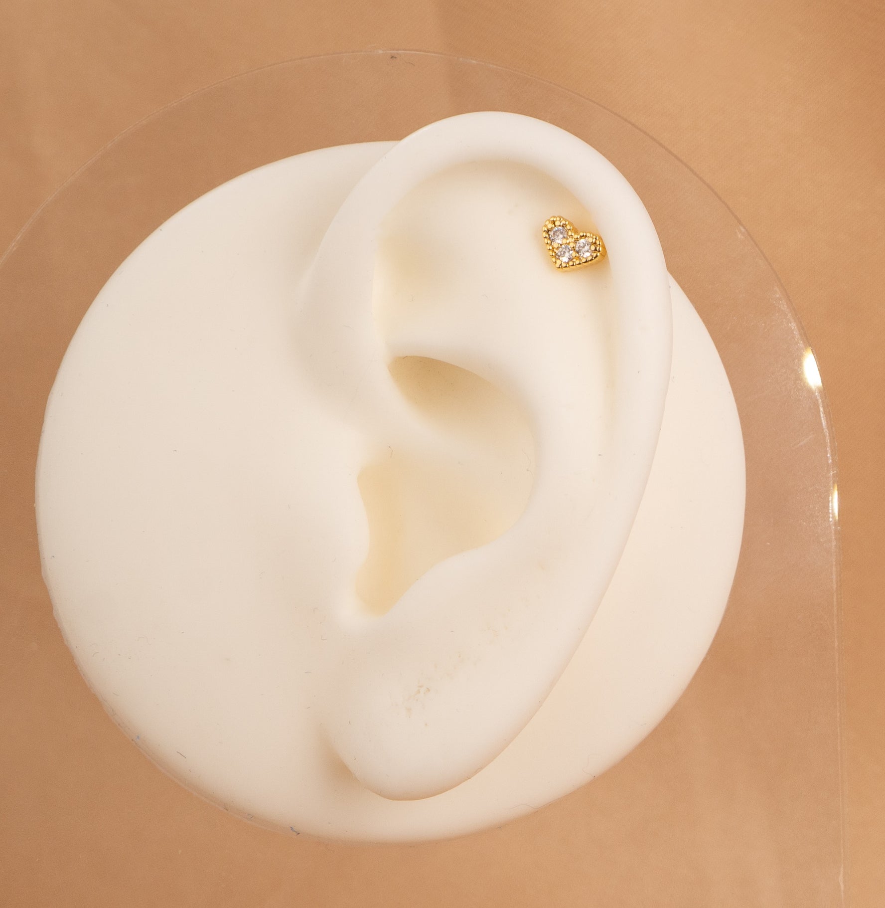 Piercing Corazón Dorado Ref: H429