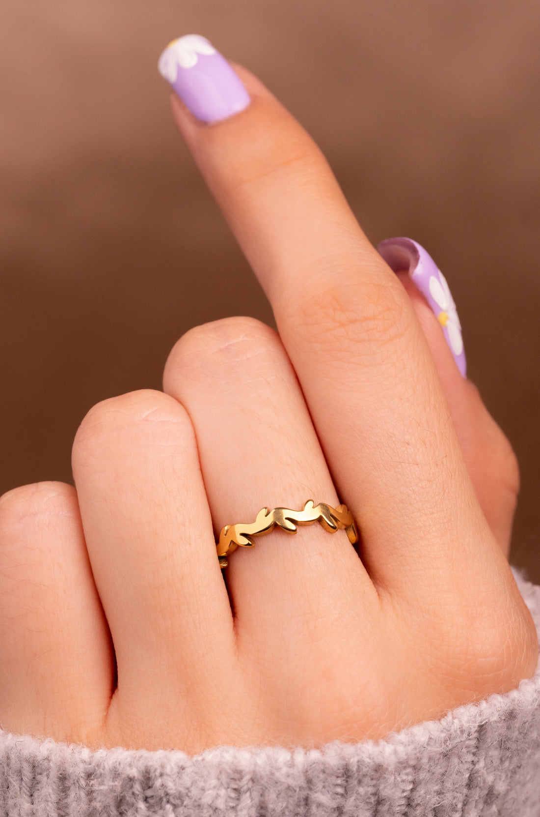 Anillo Romano Dorado Ref: A2340