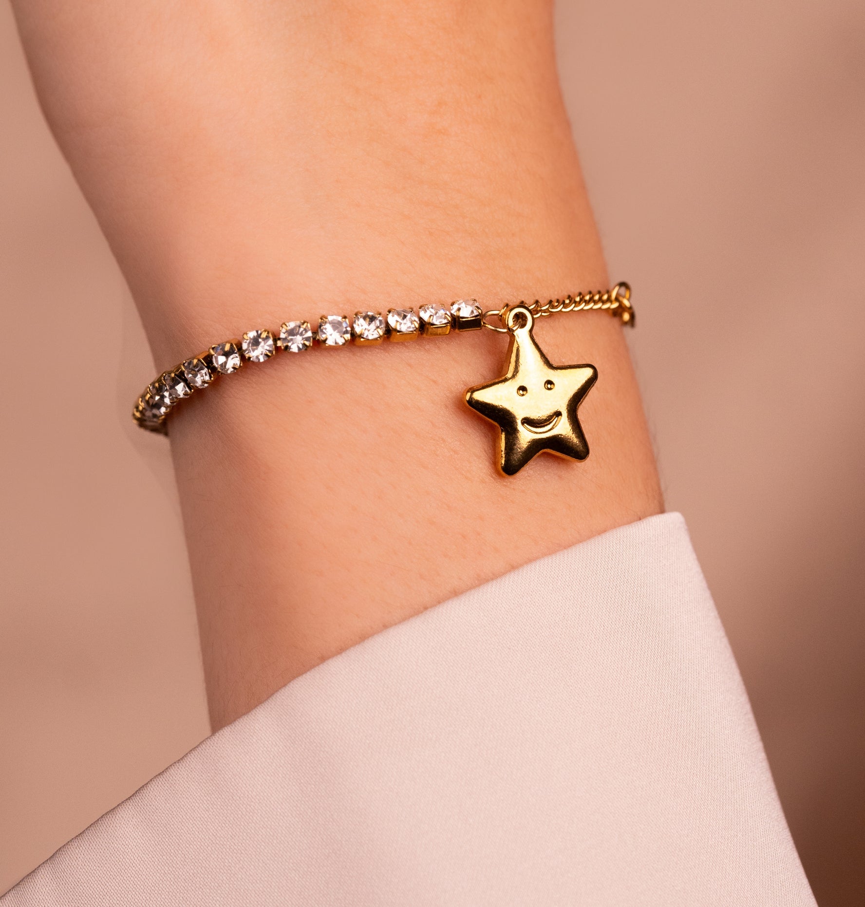 Pulsera Estrella Circones Dorada Ref: I307