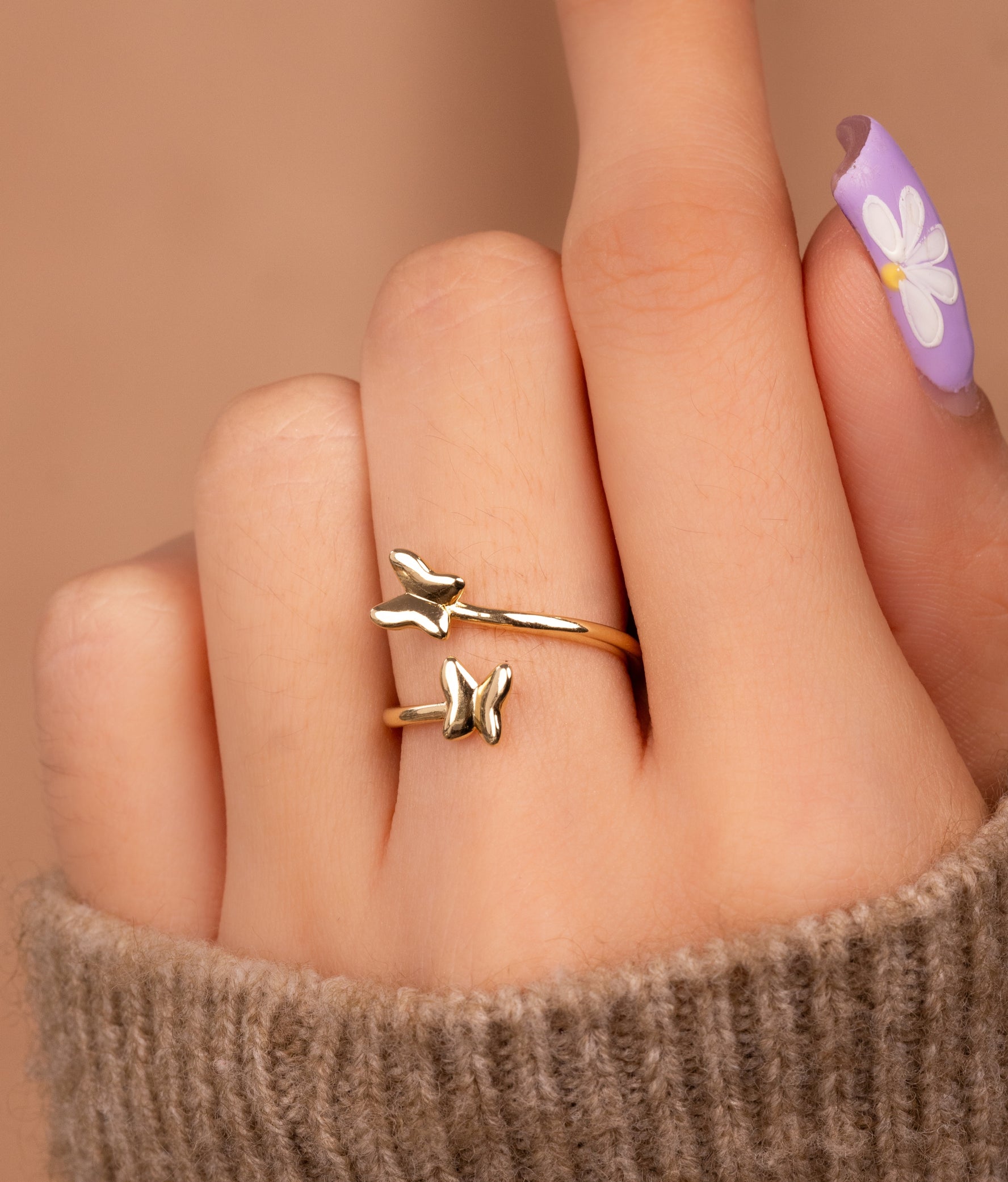 Anillo Vuelo De Mariposas Ref:A2720