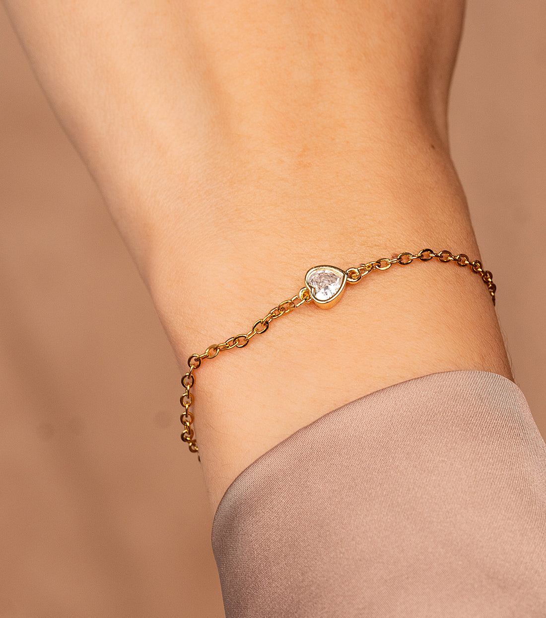 Pulsera Corazón Dorada Ref:I968