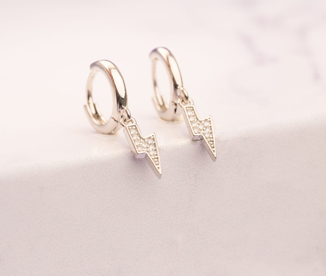 Candongas Rayos Plateadas Ref: B464