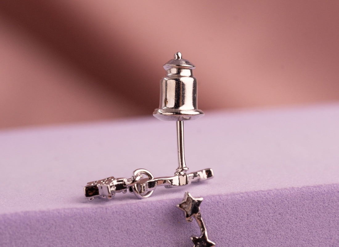 Topitos Tres Estrellas Plateados Ref: L354