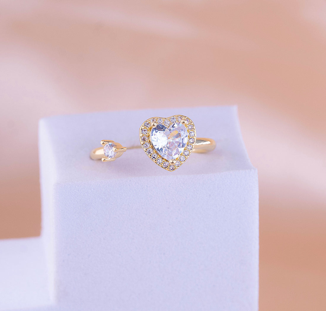 Anillo Ansiedad Corazón Dorado Ref: A1621
