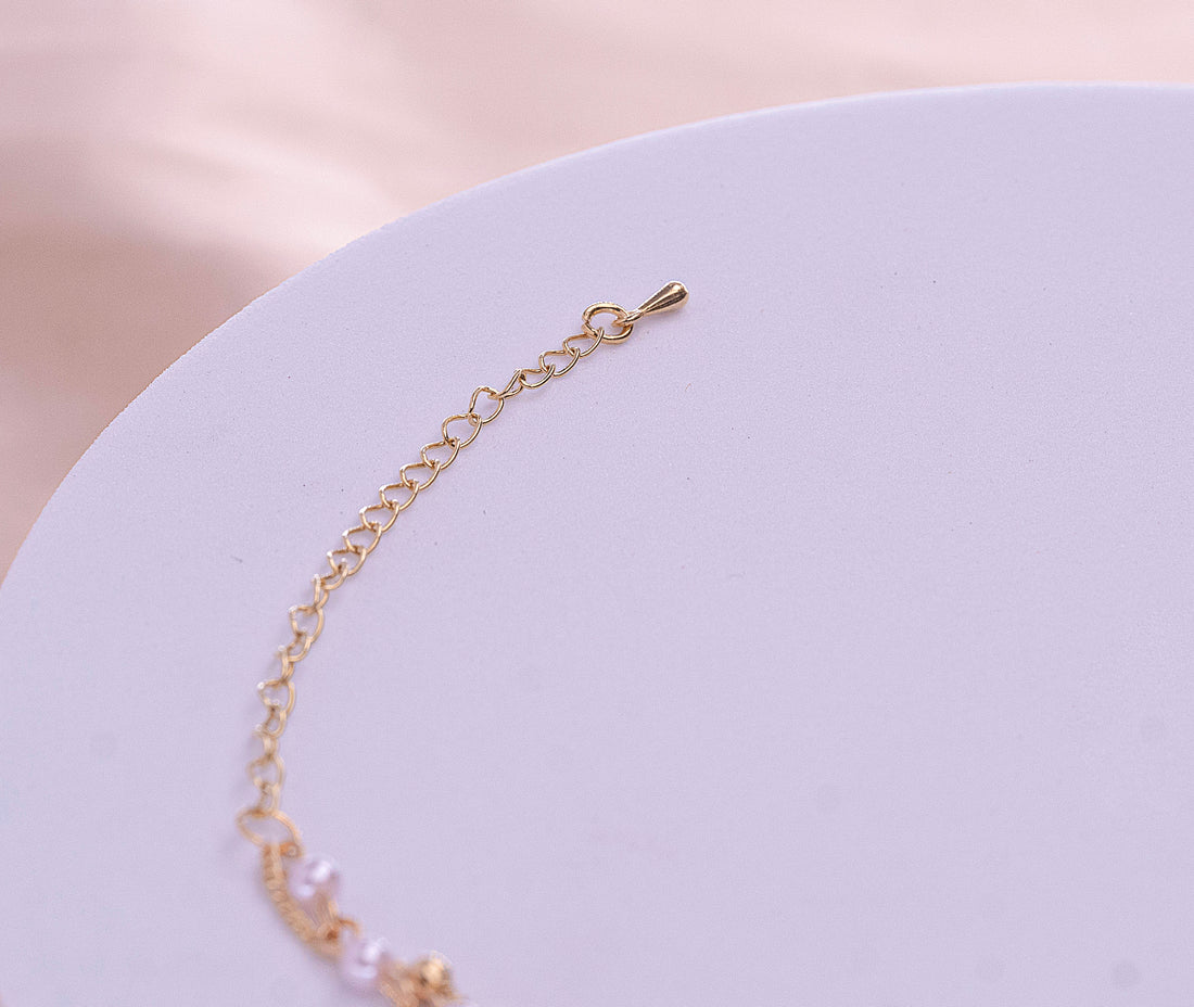 Tobillera Cruz Dorada Ref: M156