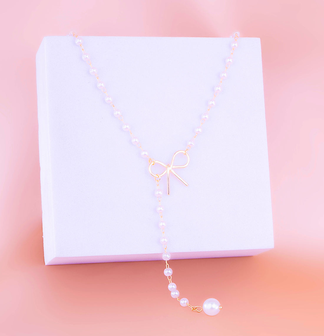 Collar Moño Perlas Ref: D305