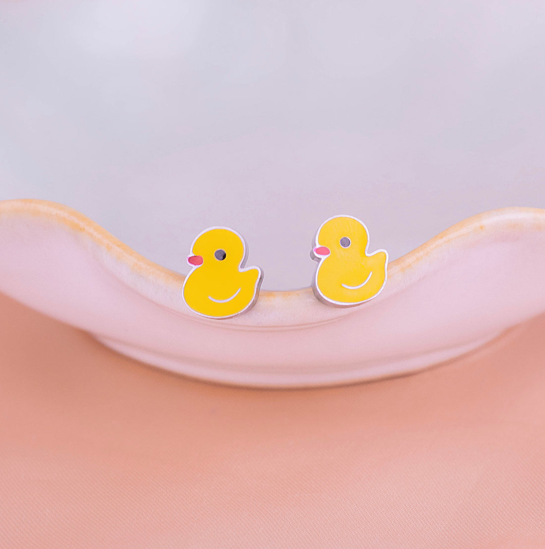 Topitos Seguridad Patos Plateados Ref:L597