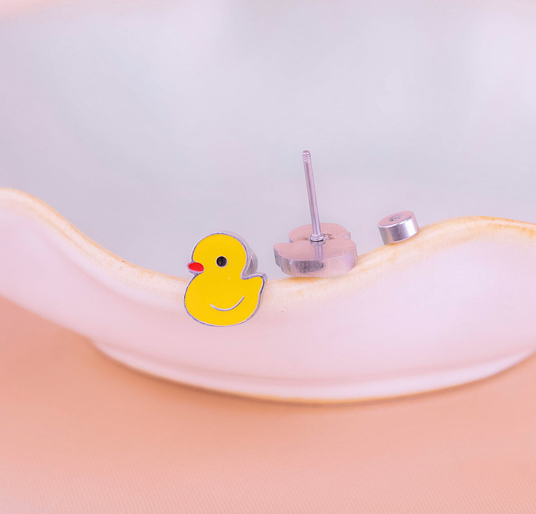 Topitos Seguridad Patos Plateados Ref:L597