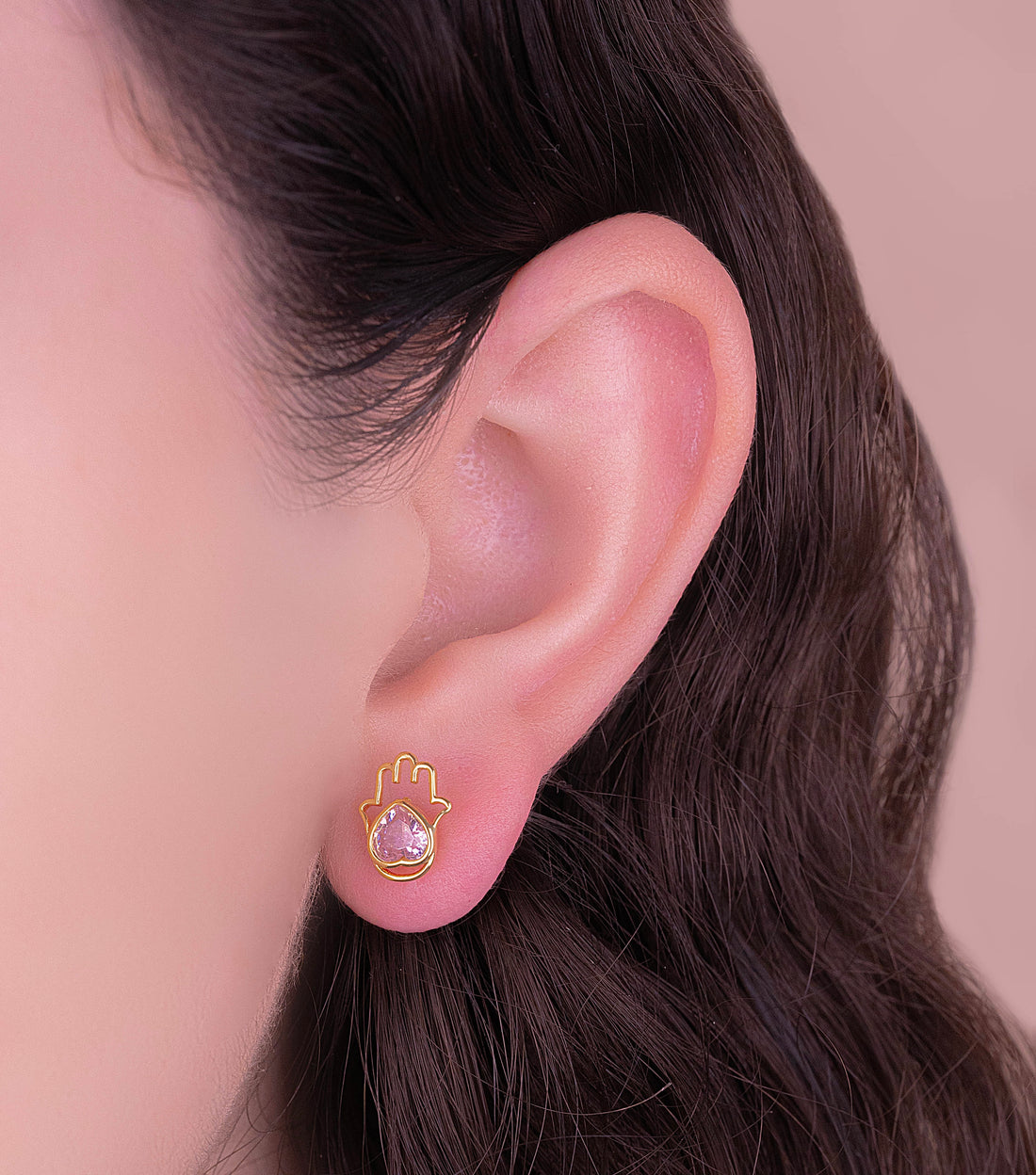 Topitos Seguridad Mano Hamsa Corazón Ref:L577