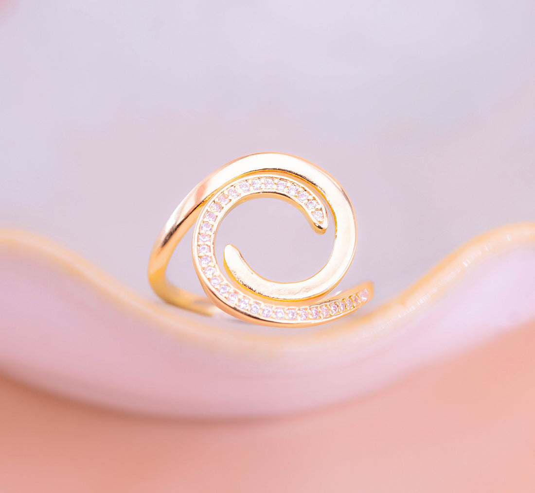 Anillo Athena Dorado Ref:A703