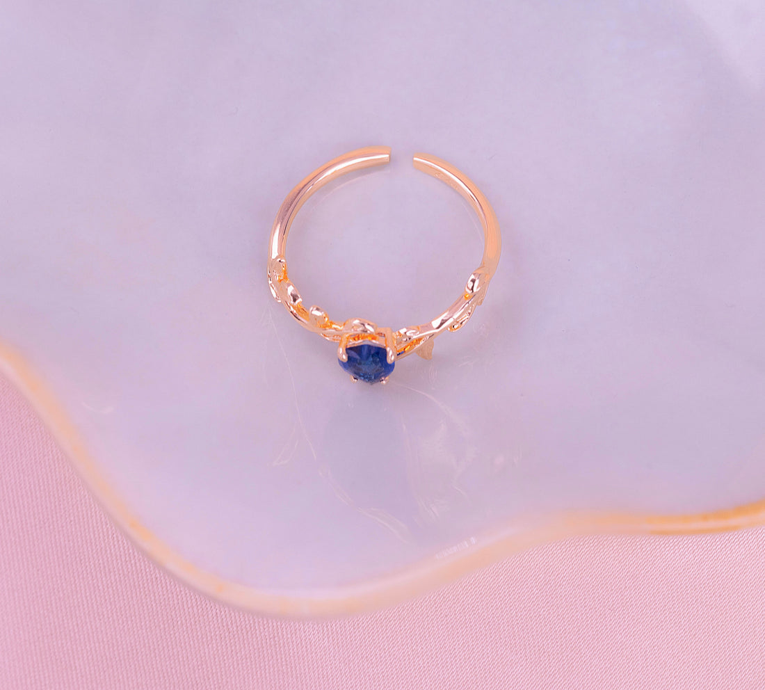 Anillo Corazón Azul Ref: A1881