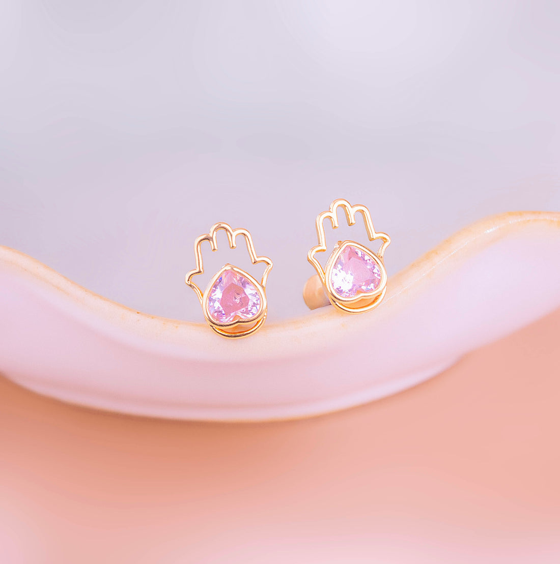 Topitos Seguridad Mano Hamsa Corazón Ref:L577