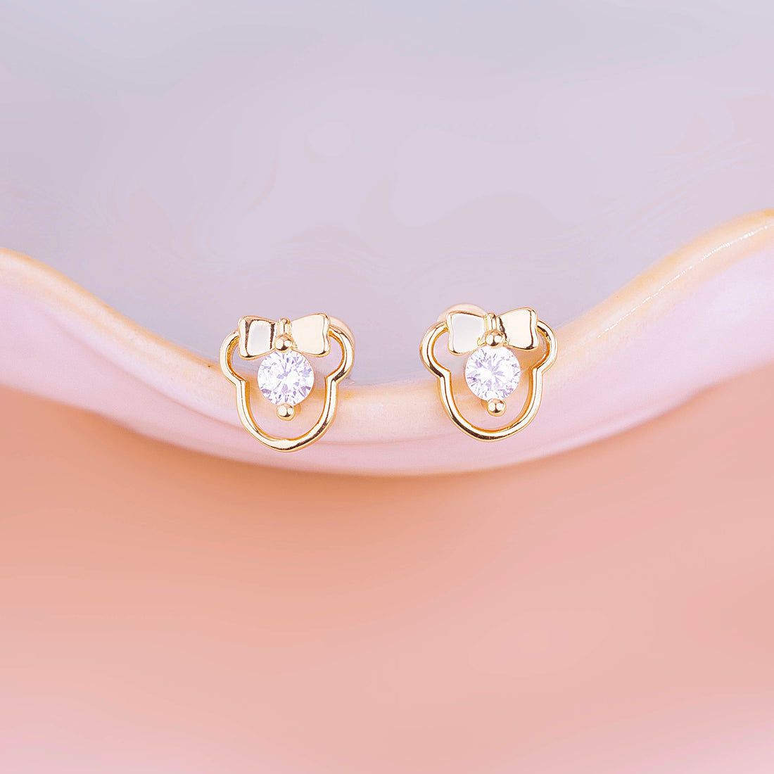 Topitos Seguridad Minnie Dorados Ref: L655