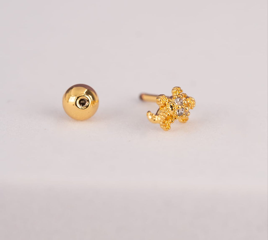 Piercing Iguana Dorado Ref: H907