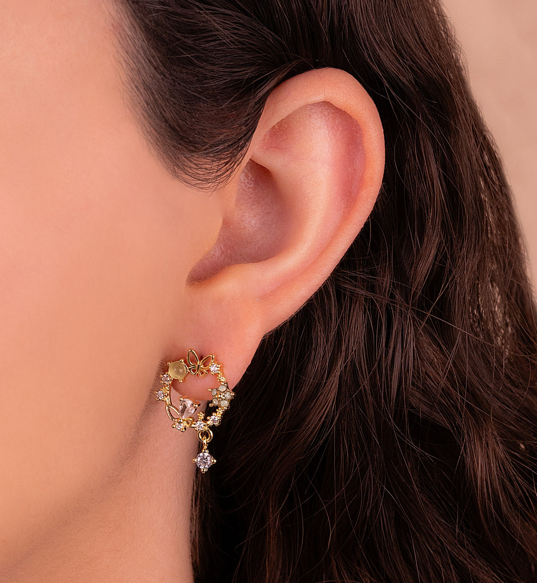 Aretes Mariposas Circones  Ref: B787