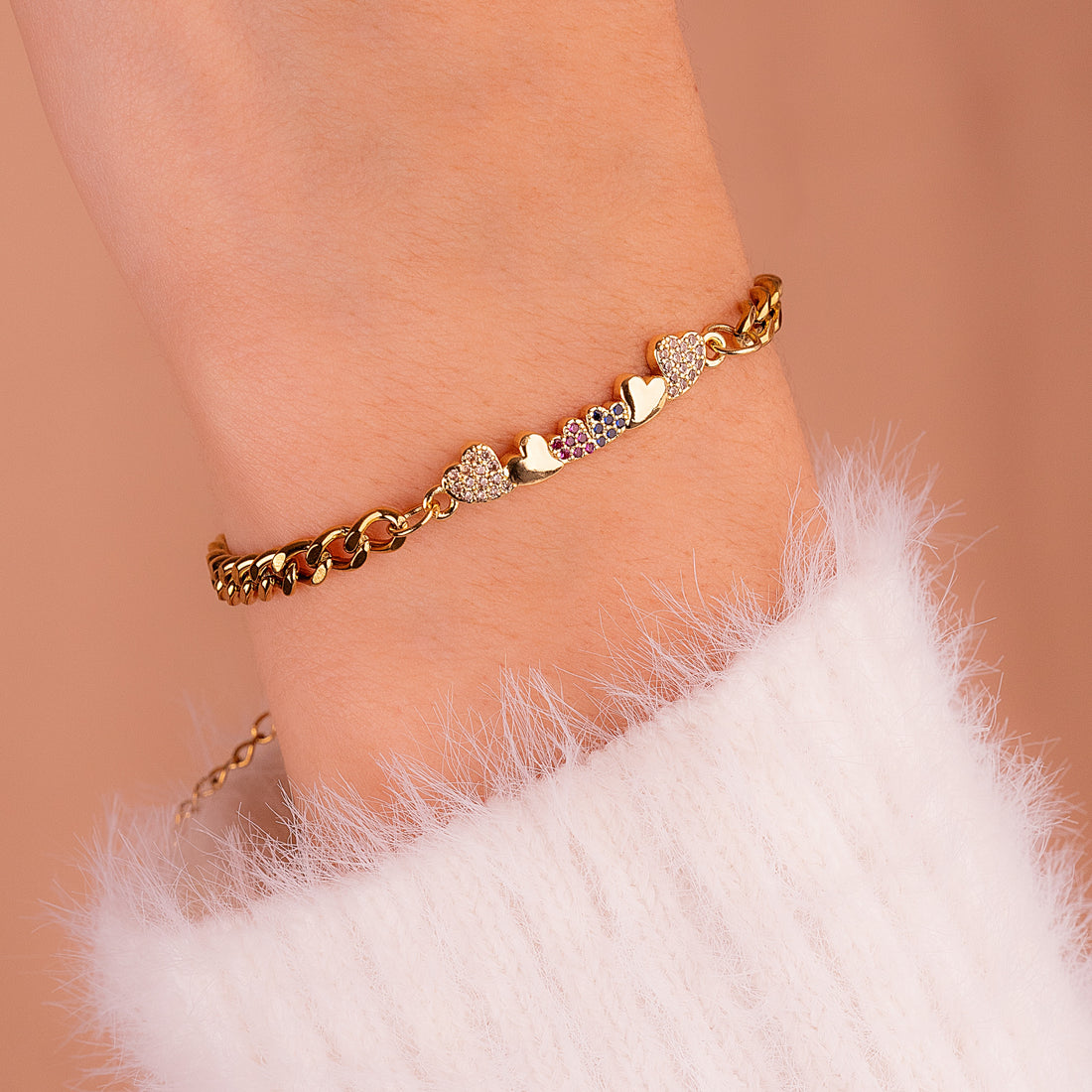 Pulsera Amour Dorada Ref:I1288