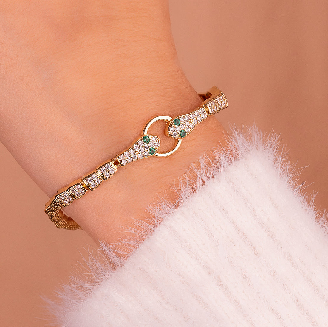 Pulsera Serpientes Dorada Ref:I1308