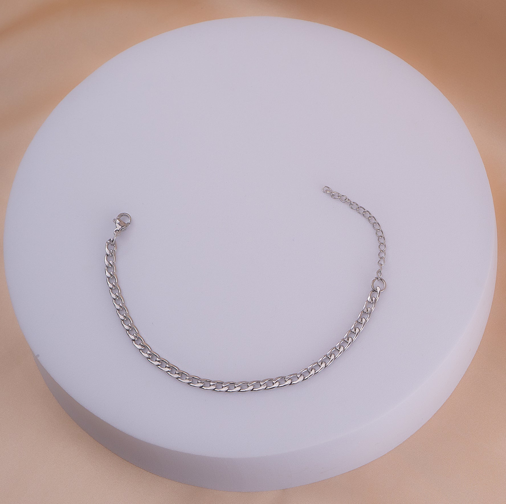 Pulsera Eslabones Plateada Ref:I353