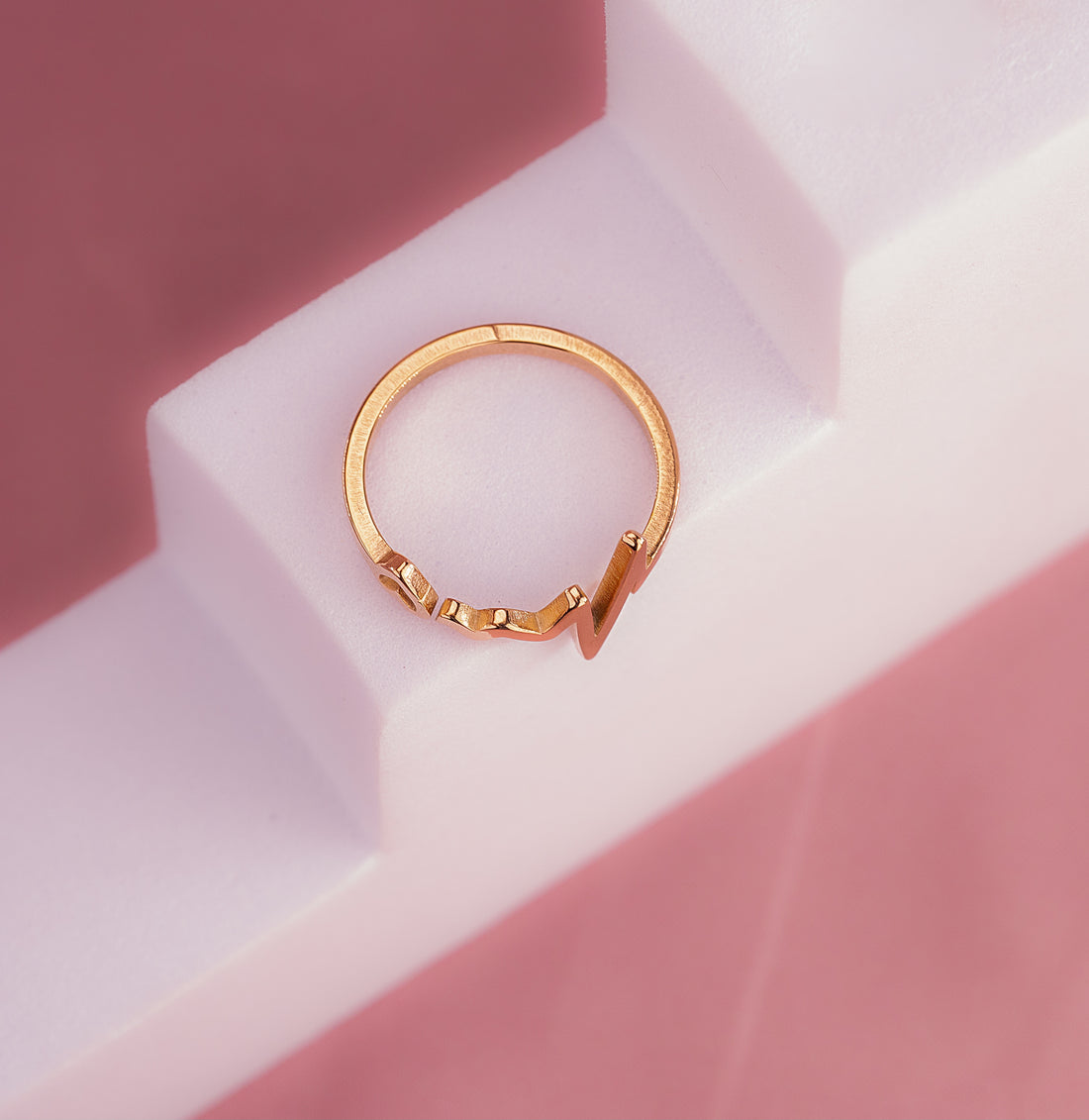 Anillo Electro Corazón oro Rosa Ref:A1243