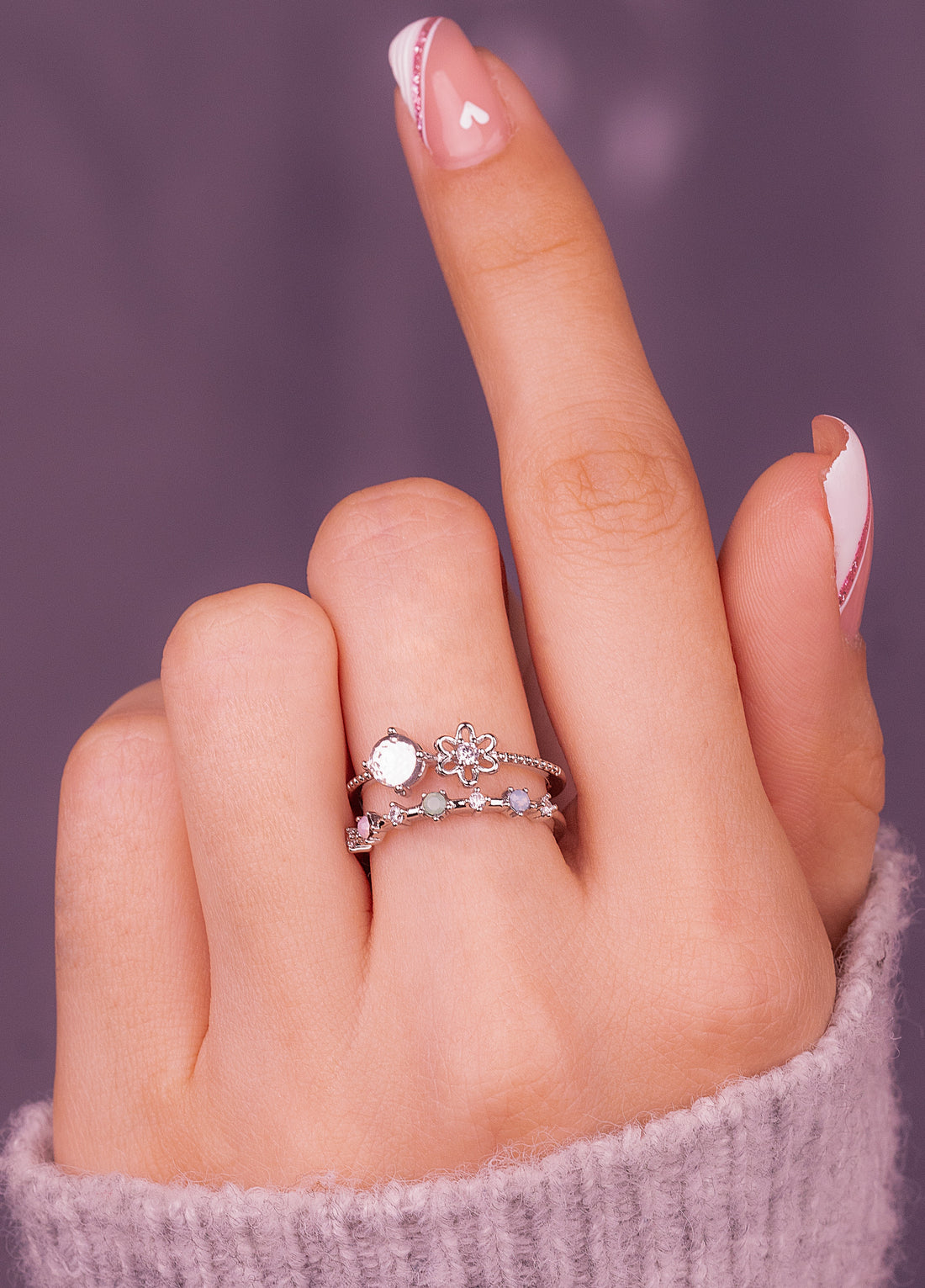 Anillo Lizzy Plateado Ref: A2900