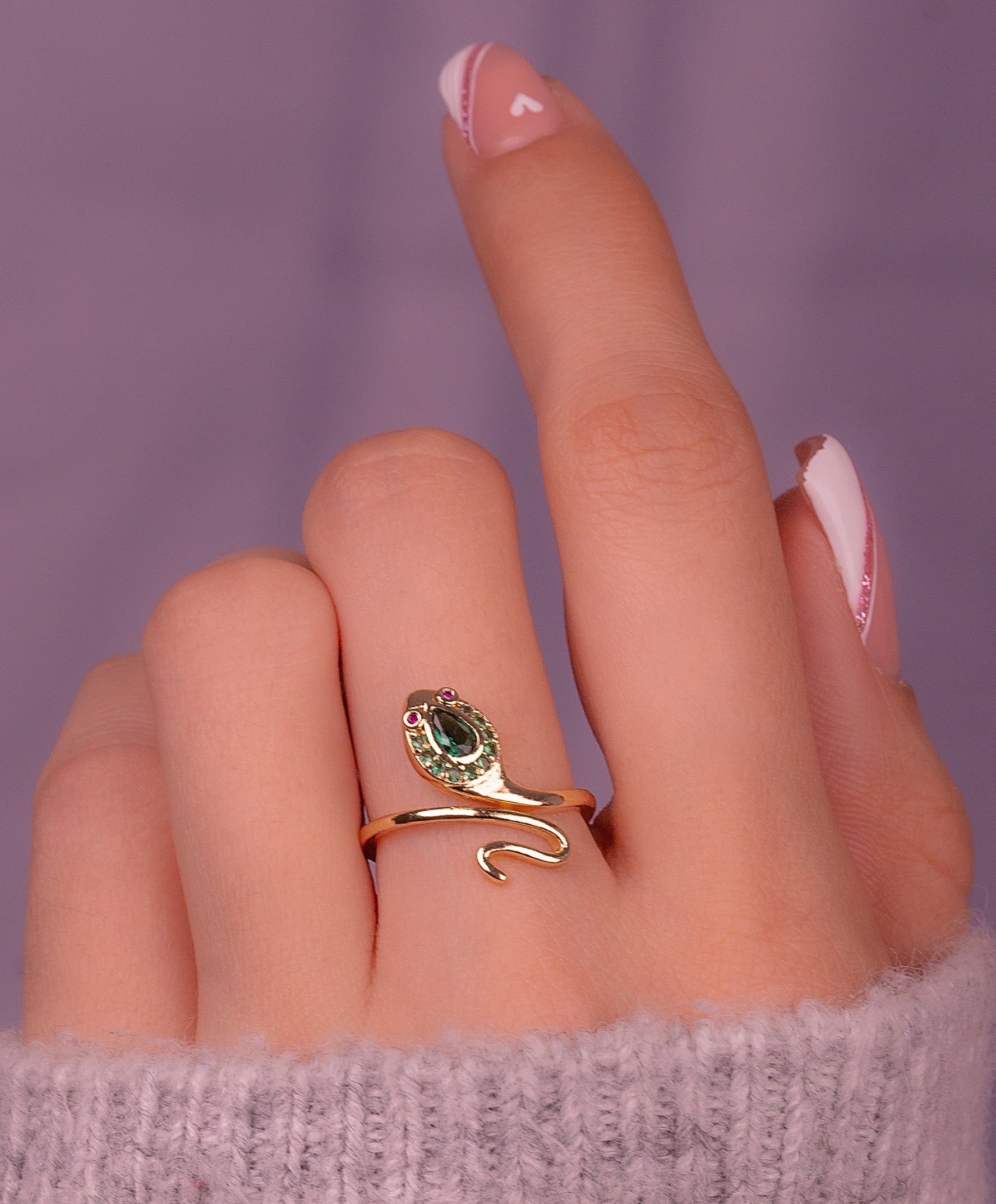 Anillo Serpiente Verde Ref: A2820