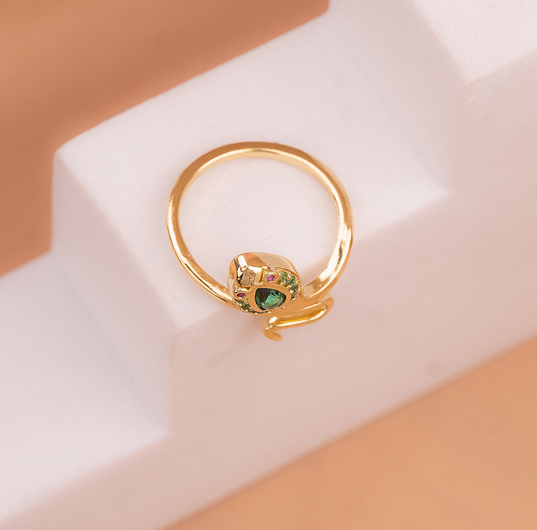 Anillo Serpiente Verde Ref: A2820
