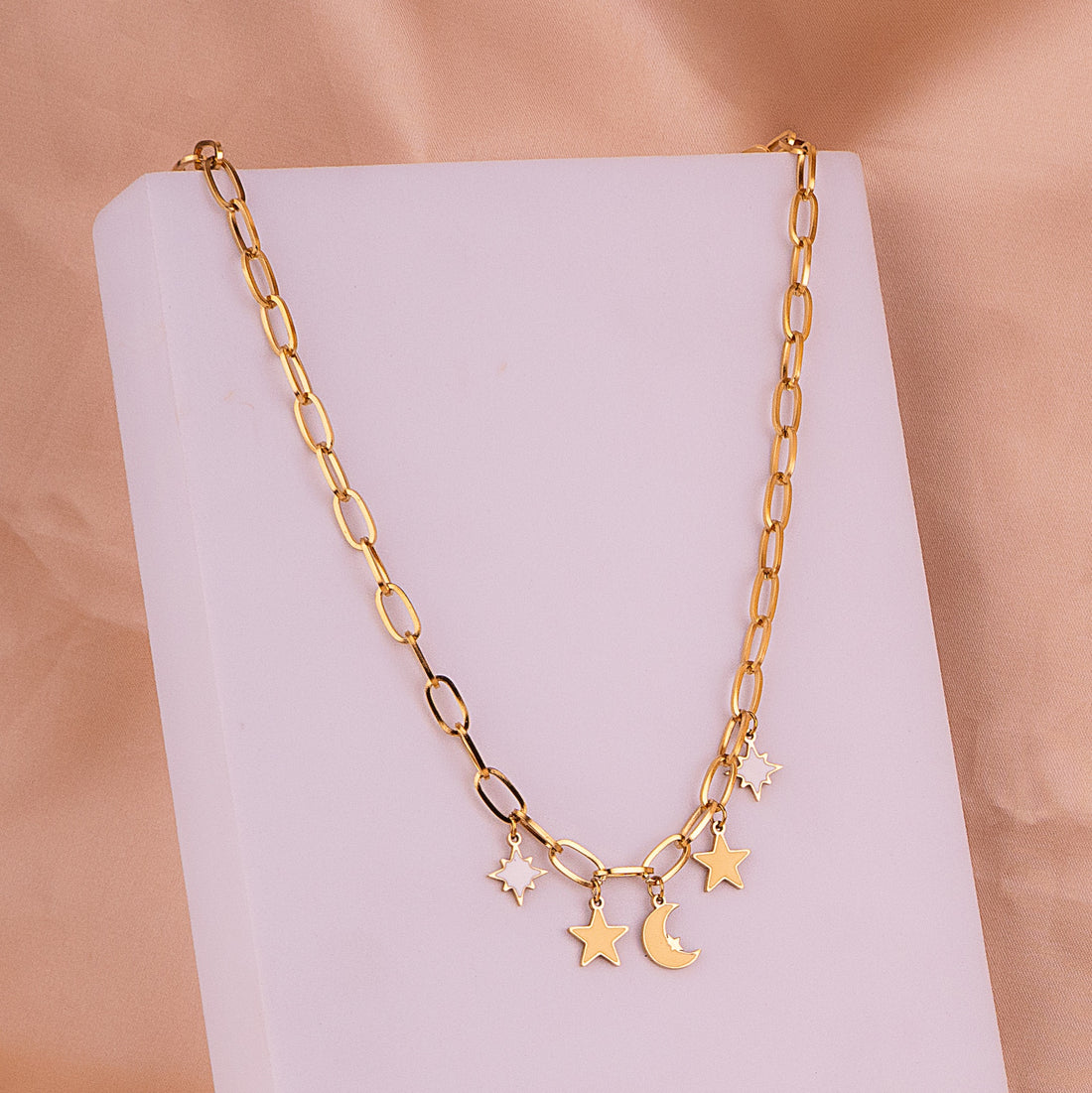 Collar Multicharms Luna Estrellas Ref: D246