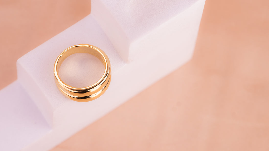 Anillo Gretta Dorado Ref: A843