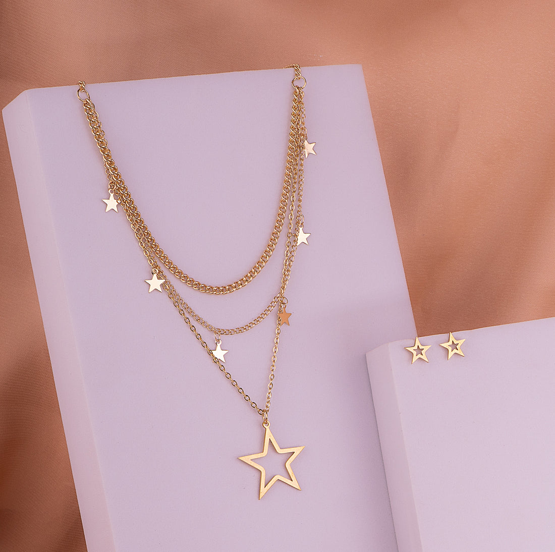 Juego Triple Estrellas Dorado Ref: G150