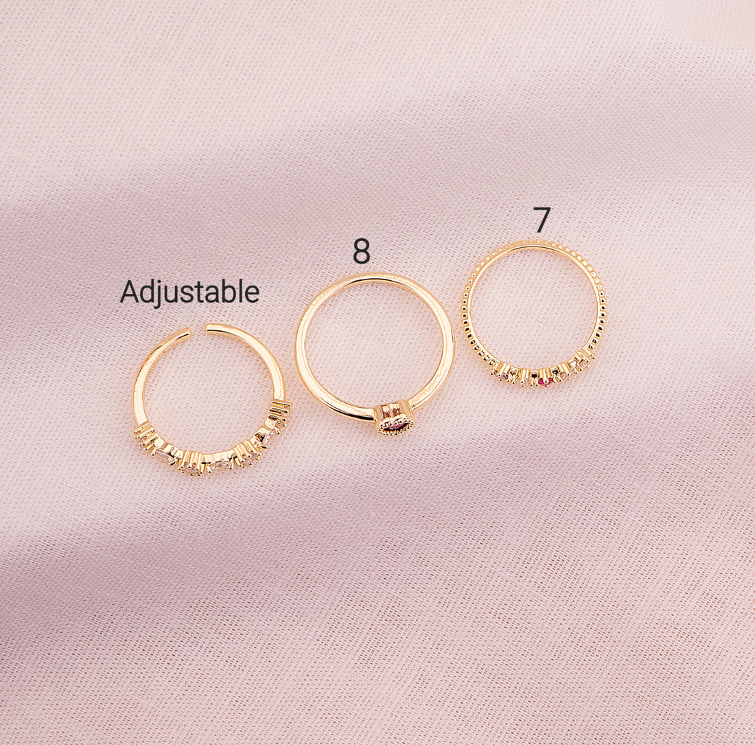 Set X 3 Anillos Ravenna  Ref: J091