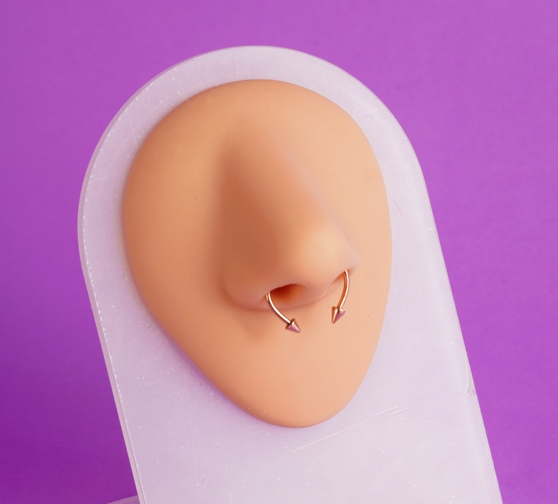 Septum Magnético Falso Eira Oro Rosa  Ref: H168