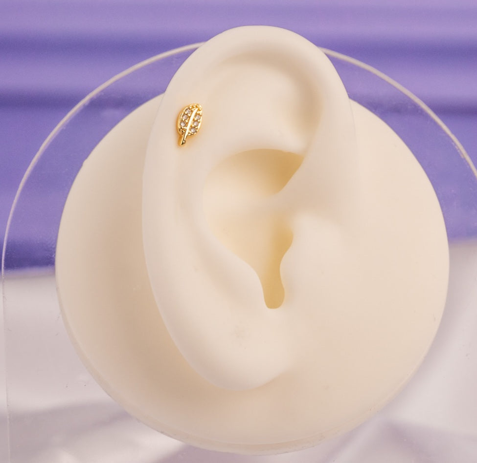 Piercing Hoja Dorado Ref: H667