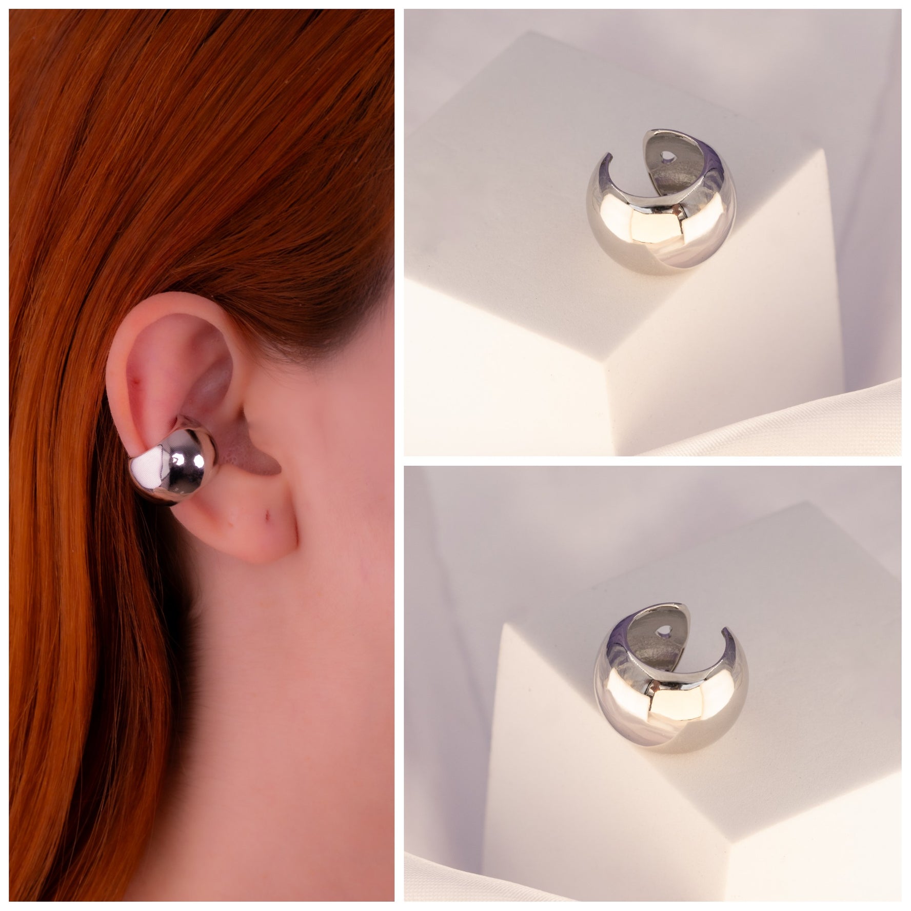 Ear Cuff Arya Plateado Ref: E426