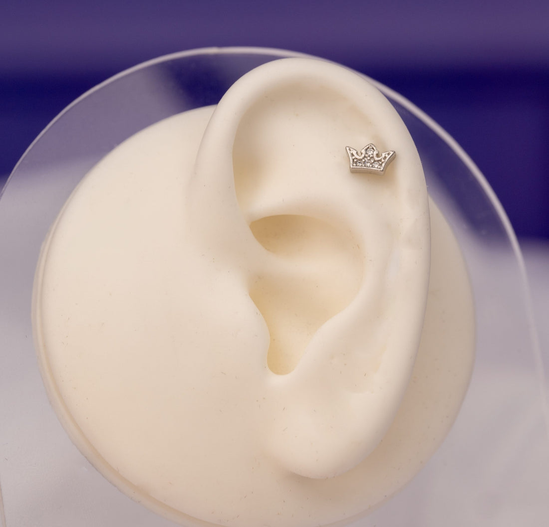 Piercing Corona Plateado Ref: H1087
